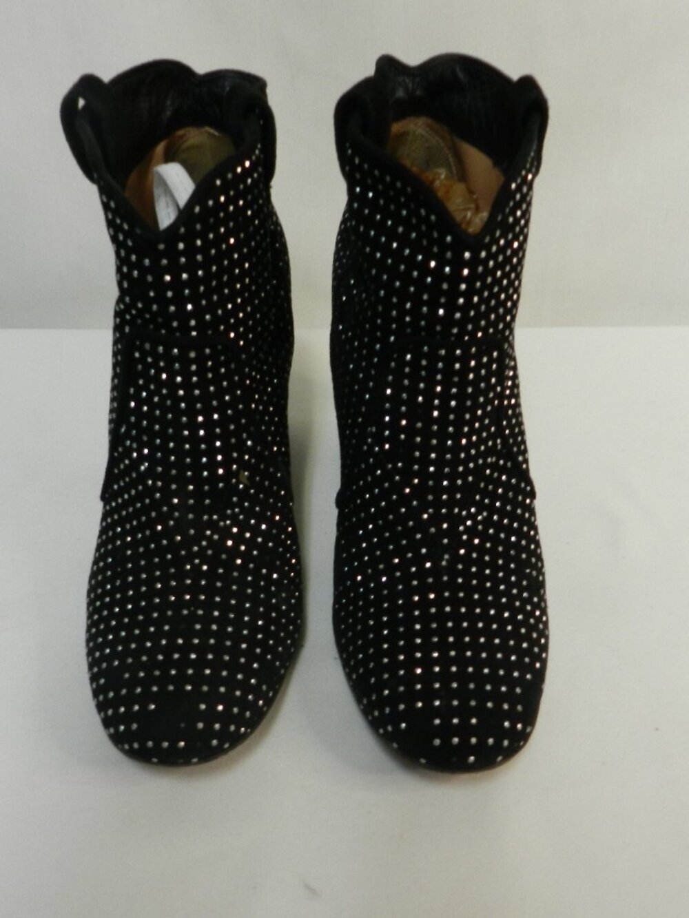 Laurence Dacade Suede silver Studded Pete ankle suede boots heeled Size 39 US 8 - Picture 3 of 10
